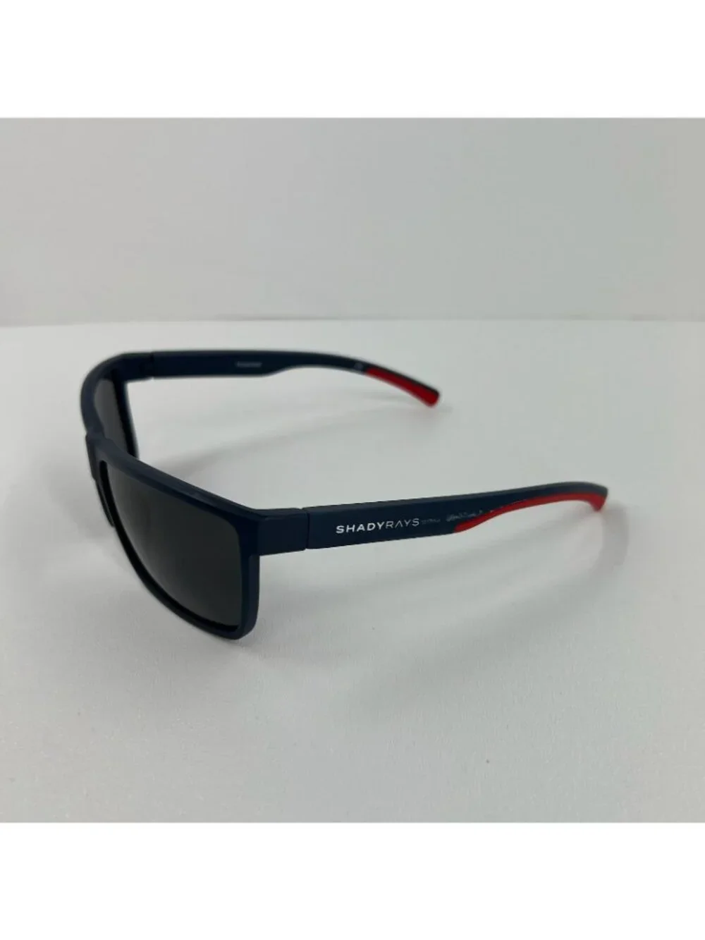 Shady Rays Cayman CM 8 Polarized Sunglasses Mens Matte Navy D-Frame Liberty Blue
